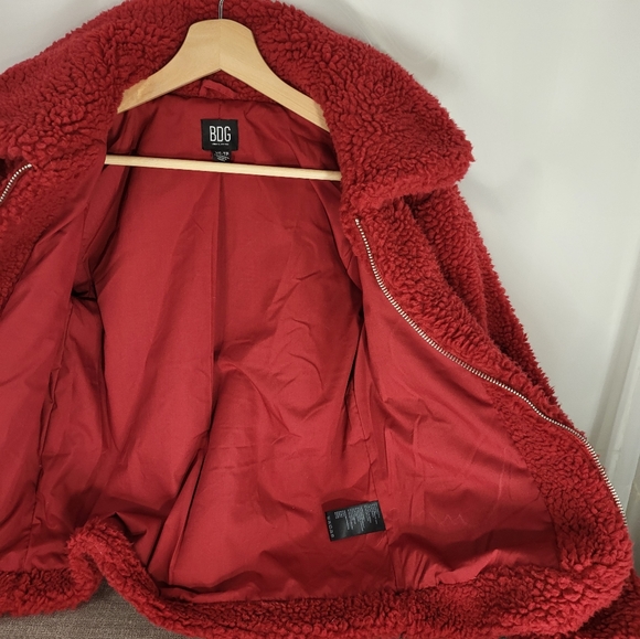 BDG Urban Outfitters Sherpa Zip Up Jacket XS - Picture 4 of 7